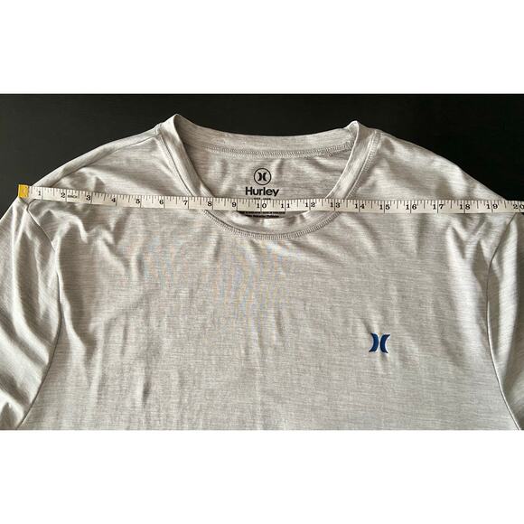 HURLEY Gray Long Sleeve Rash Guard w/Sleeve Graphics Mens sz XL - Picture 7 of 9